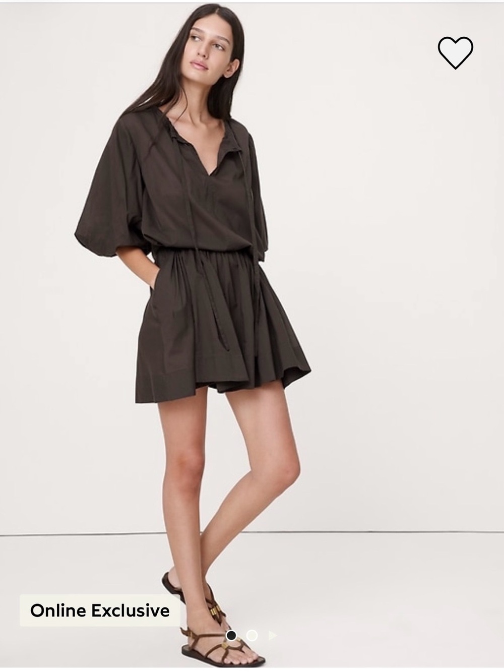 Banana Republic Drawstring Waist Mini Dress Brand New